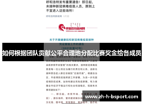 如何根据团队贡献公平合理地分配比赛奖金给各成员