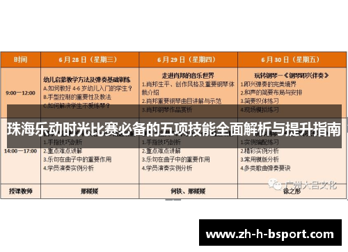珠海乐动时光比赛必备的五项技能全面解析与提升指南