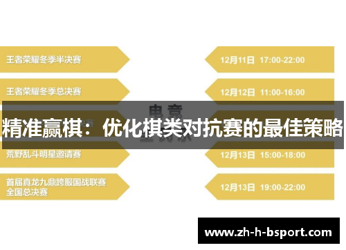 精准赢棋：优化棋类对抗赛的最佳策略